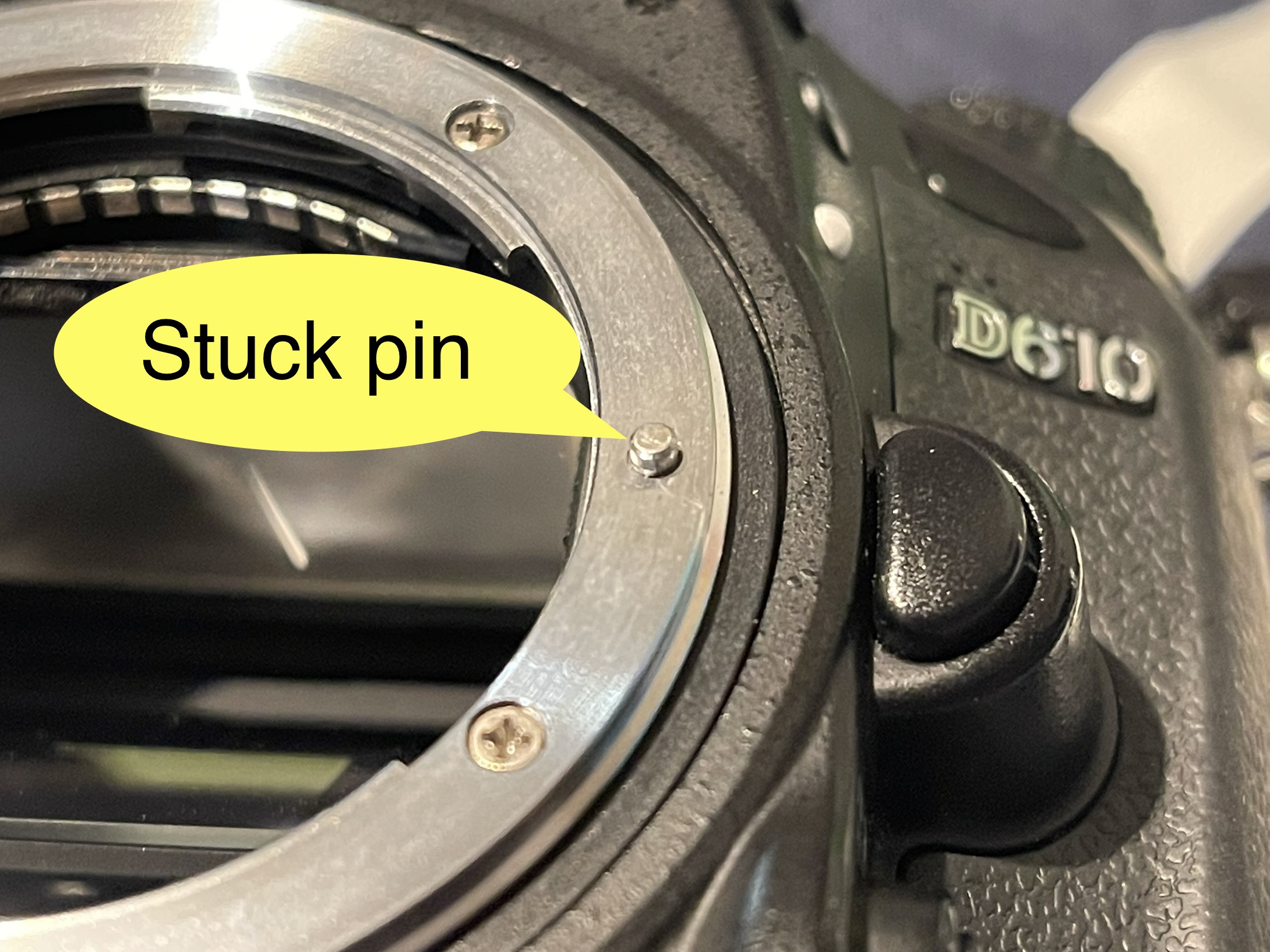 Fixing the Nikon D610 lens mount issue